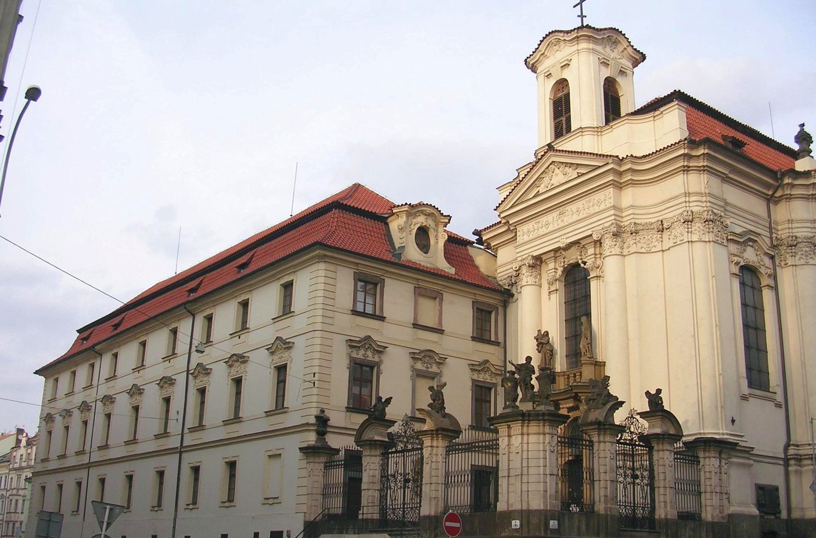 The Baroque Orthodox Church of Sts Cyril and Methodius on Resslova street, whose crypt holds the memorial